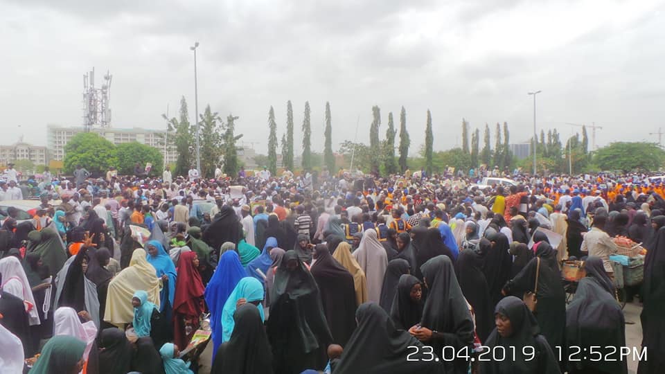  nisf shaban comm and free zakzaky protest in abj on 23 april 2019